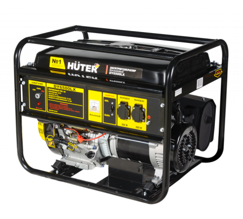 Электрогенератор бензиновый HUTER DY6500LX 5кВт, 220В, 