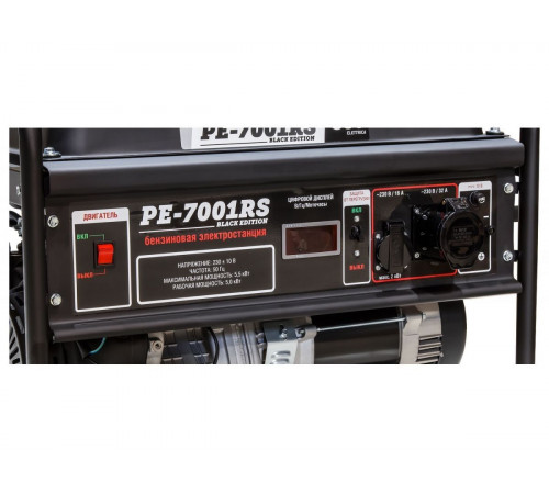Электрогенератор бензиновый ECO PE-7001RS Black Edition 5.5 кВт, 230 В, бак 25.0 л, вес 72.2 кг